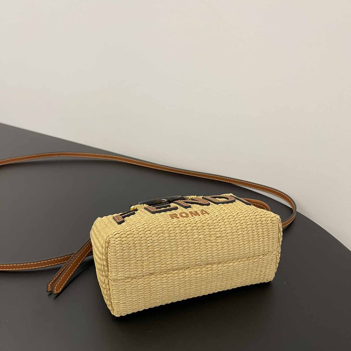 Fendi By The Way Mini Beige Cotton Fiber Mini-bag - EUR FASHION