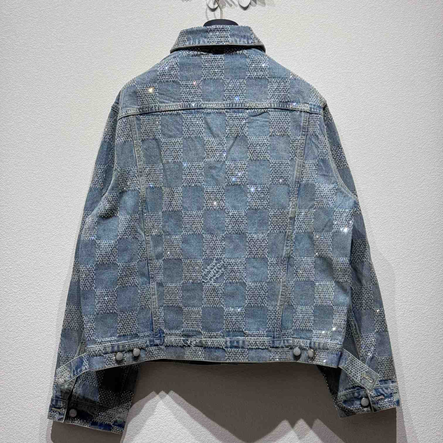 Louis Vuitton Embellished Damier Denim Jacket  1AFWXC - EUR FASHION