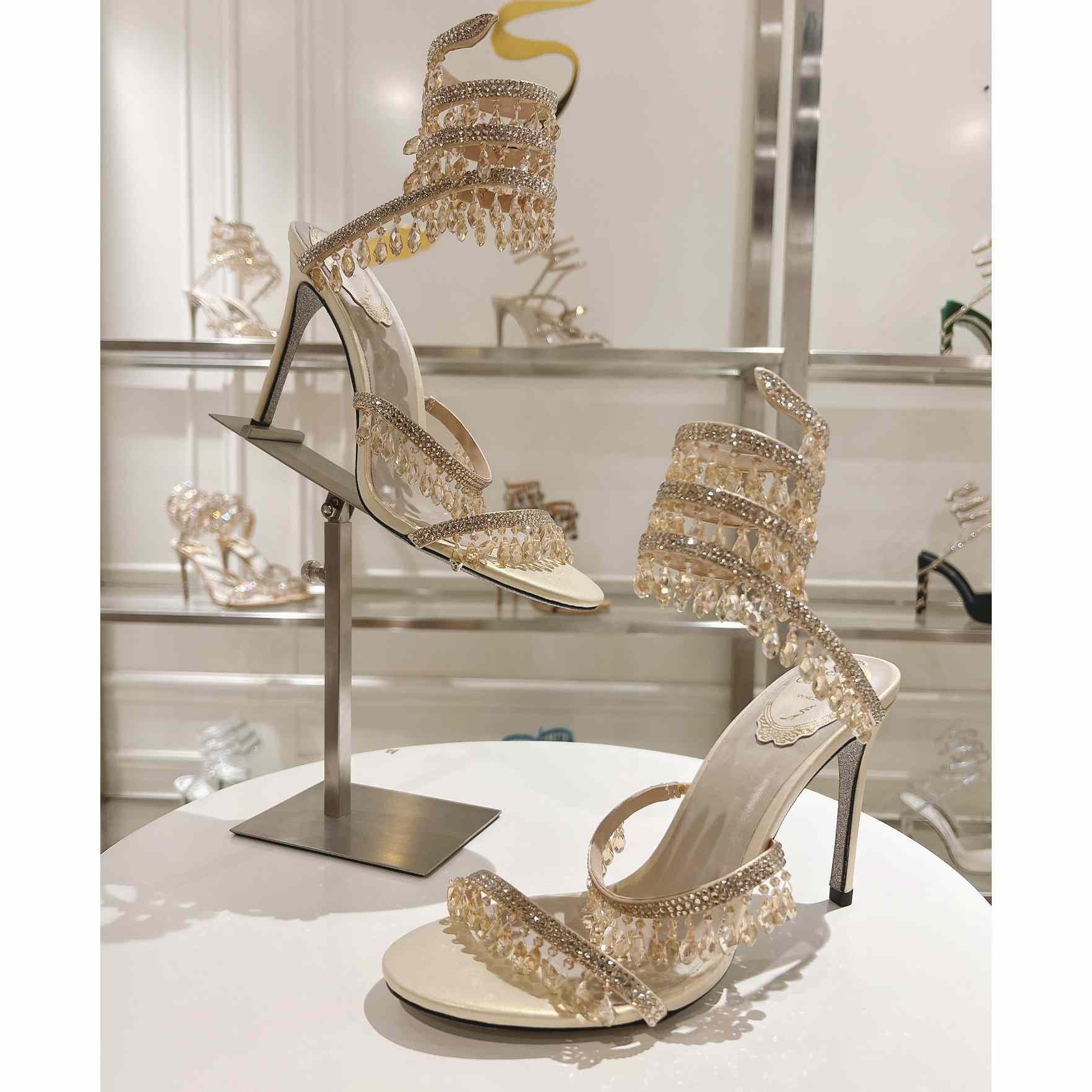 Rene Caovilla Natural Chandelier Sandals - EUR FASHION