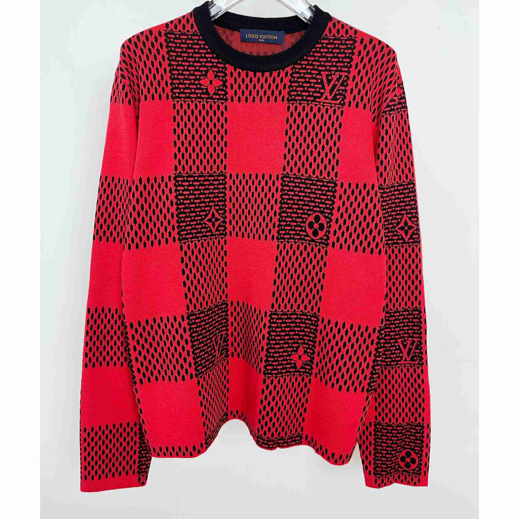 Louis Vuitton Damier Wool Crewneck   1AFXKJ - EUR FASHION