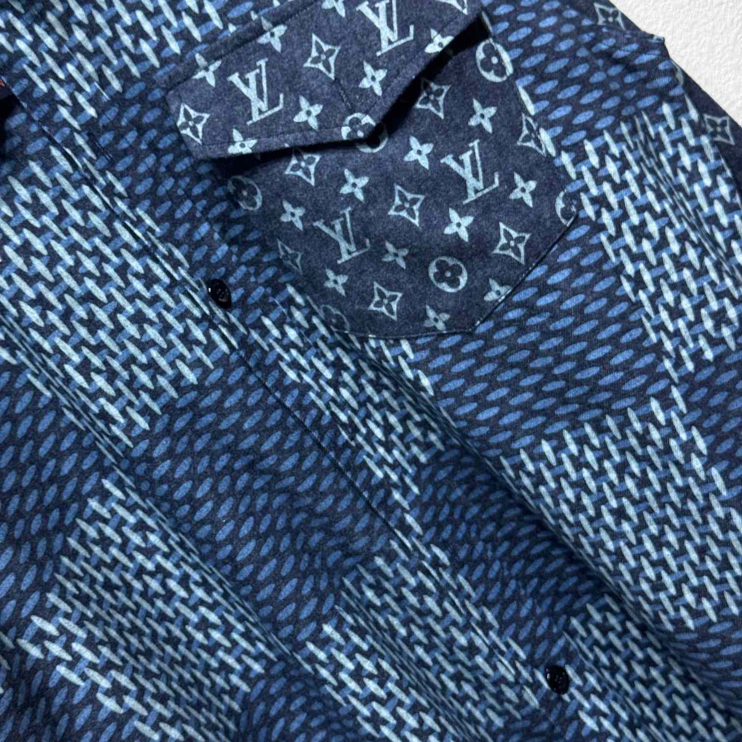 Louis Vuitton x Nigo MNGM Waves Giant Damier Flannel Shirt - EUR FASHION