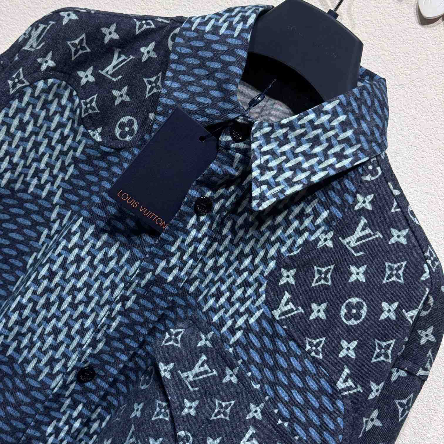 Louis Vuitton x Nigo MNGM Waves Giant Damier Flannel Shirt - EUR FASHION