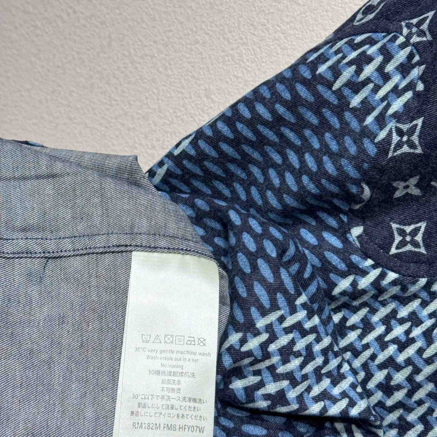 Louis Vuitton x Nigo MNGM Waves Giant Damier Flannel Shirt - EUR FASHION