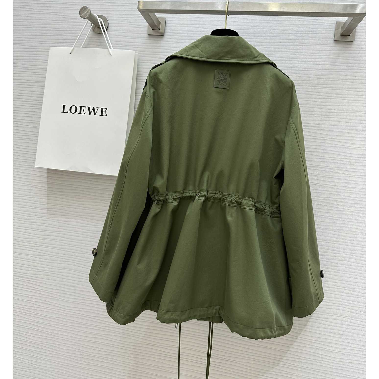 Loewe Short Parka In Cotton - EUR FASHION