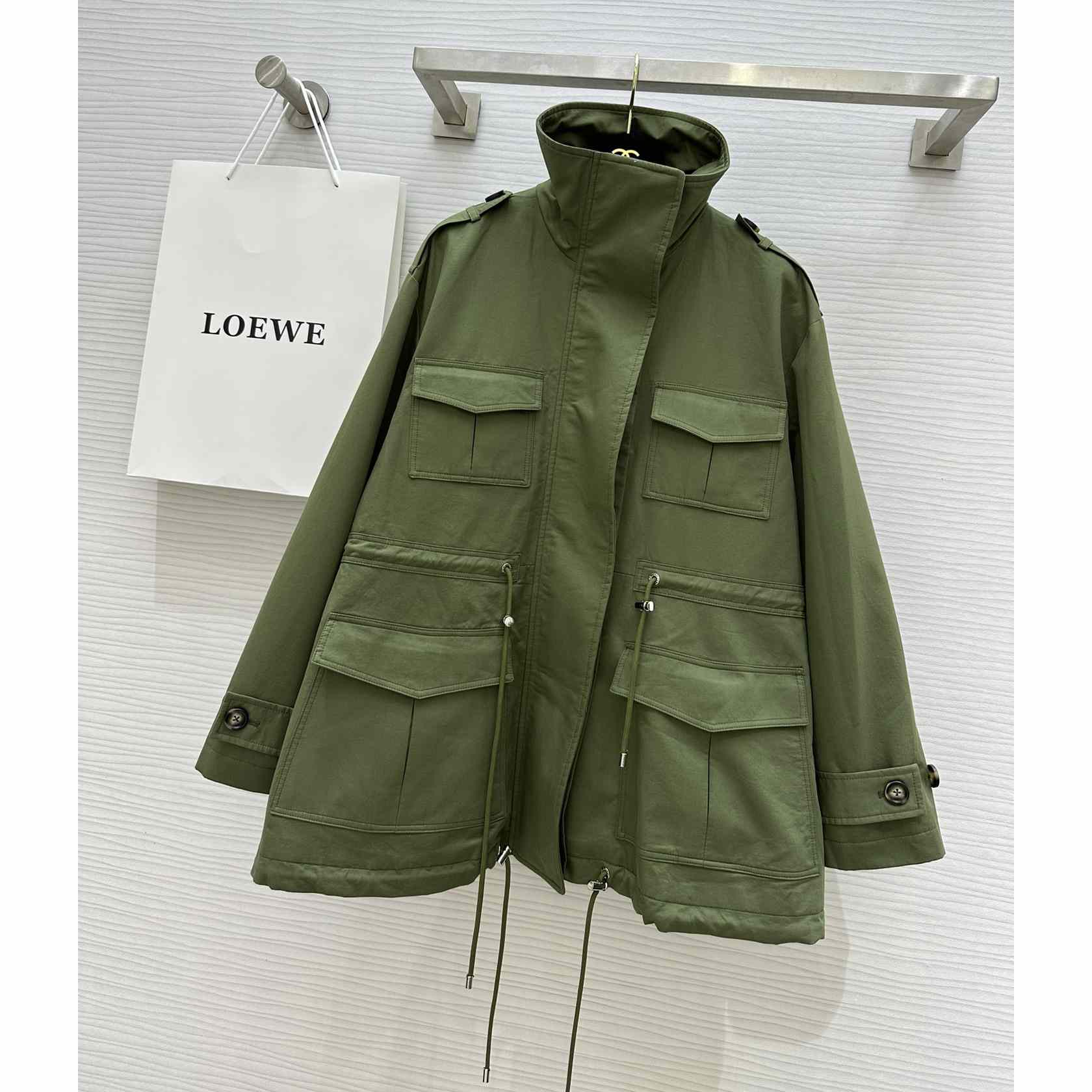 Loewe Short Parka In Cotton - EUR FASHION