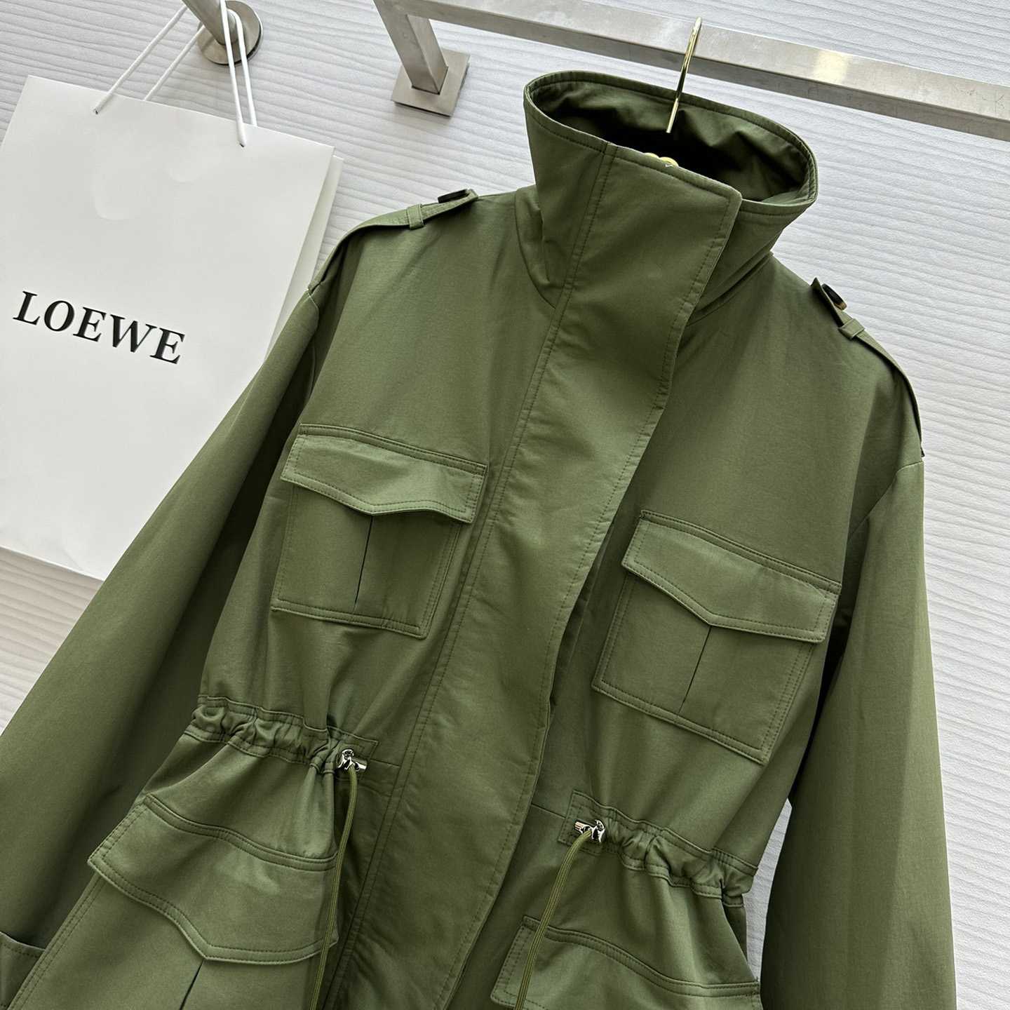 Loewe Short Parka In Cotton - EUR FASHION