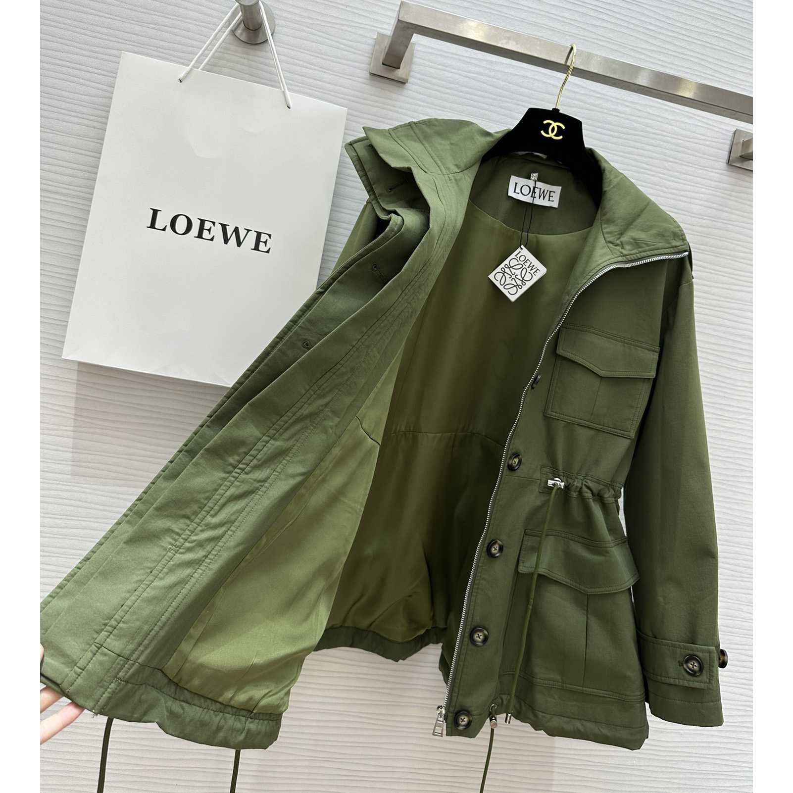 Loewe Short Parka In Cotton - EUR FASHION