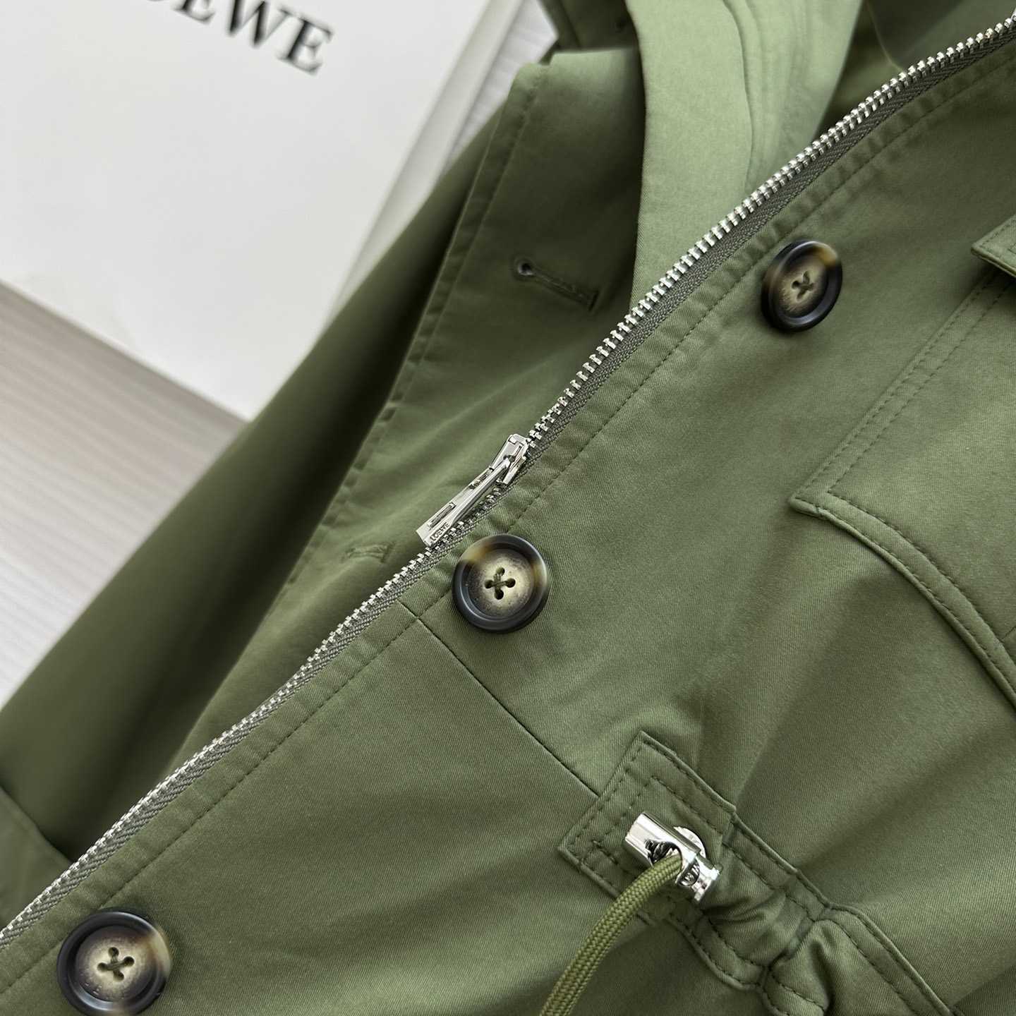 Loewe Short Parka In Cotton - EUR FASHION