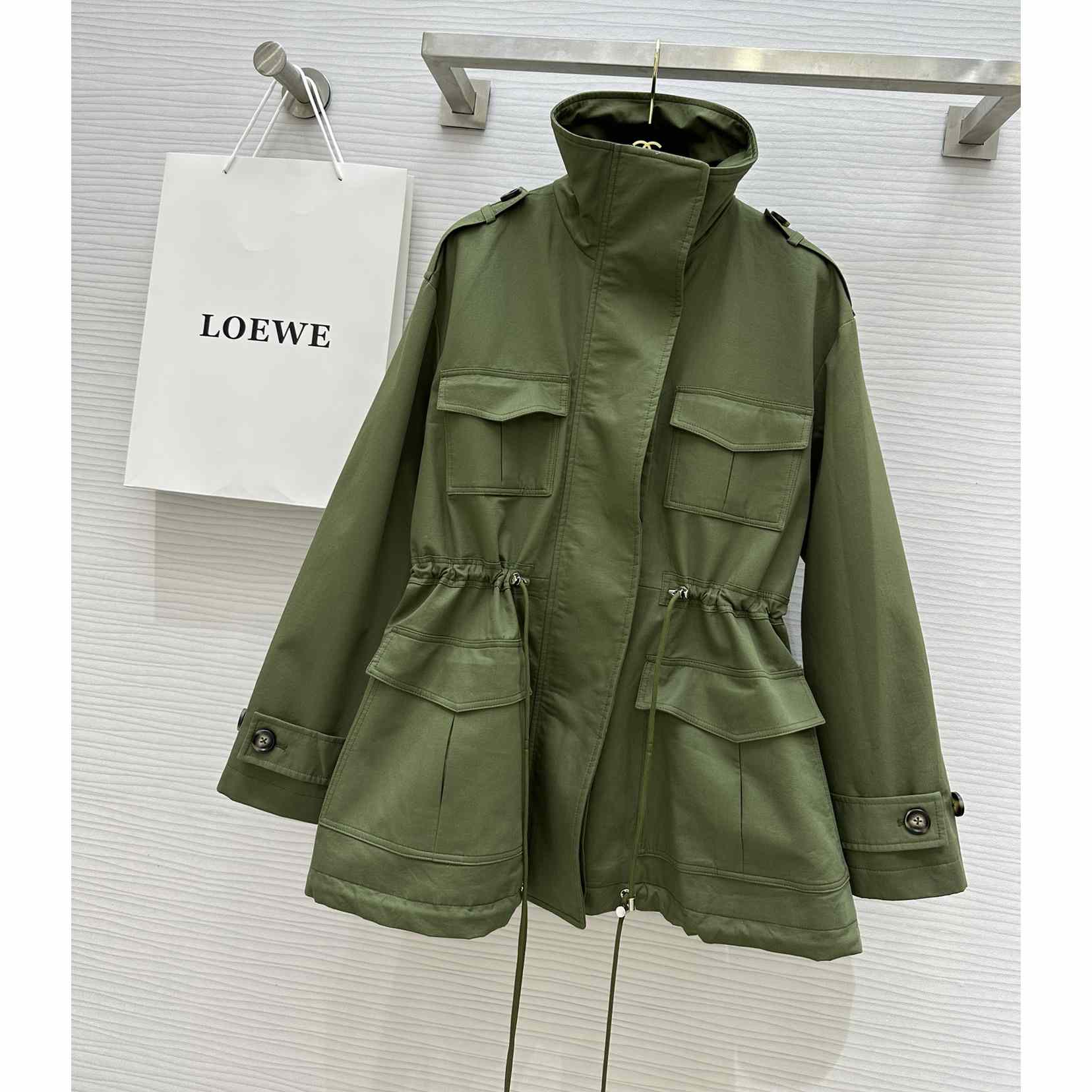 Loewe Short Parka In Cotton - EUR FASHION