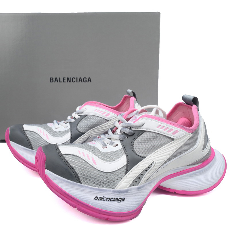 Balenciaga Circuit Sneaker In Grey, White And Pink - EUR FASHION