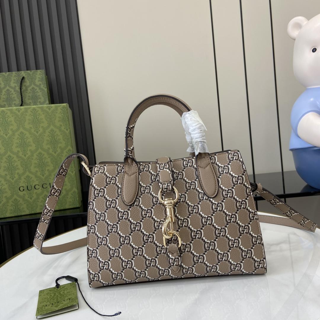 Gucci Small Tote Bag With GG Shadow  - EUR FASHION