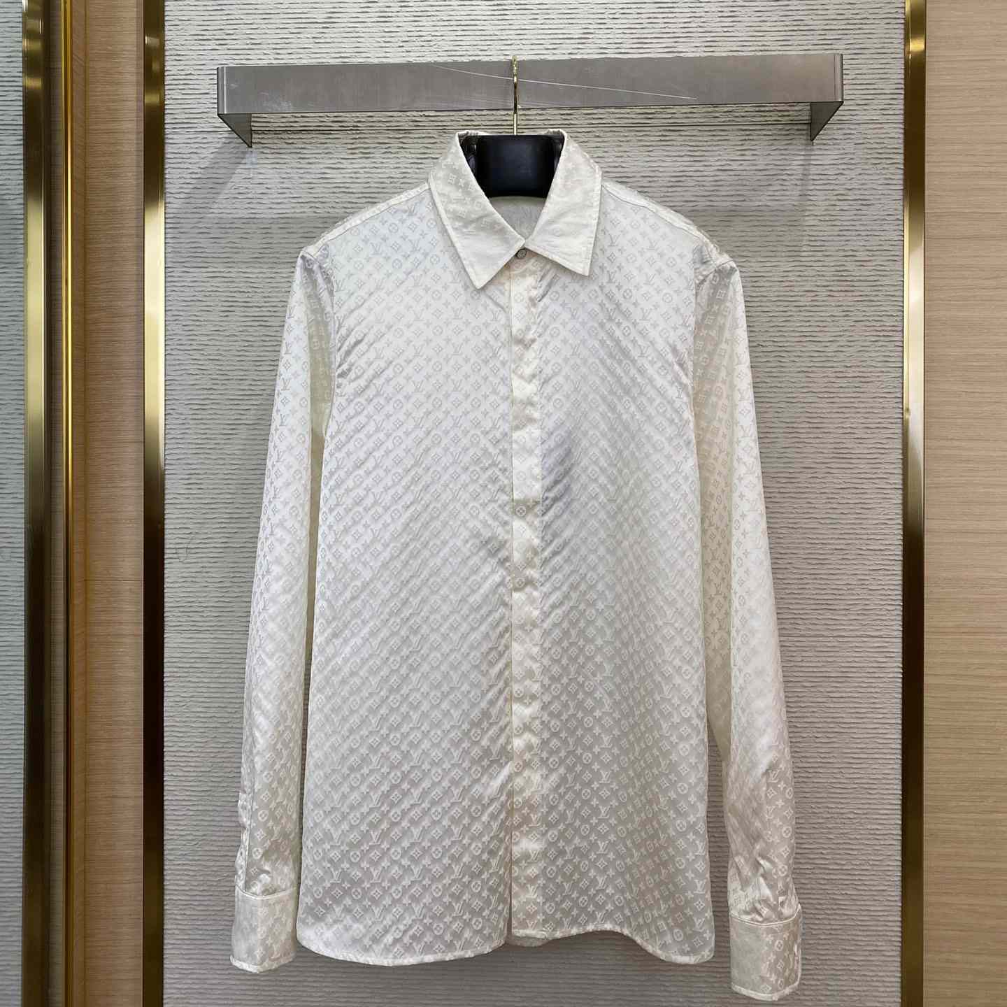 Louis Vuitton Monogram Long-Sleeved Silk Shirt - EUR FASHION