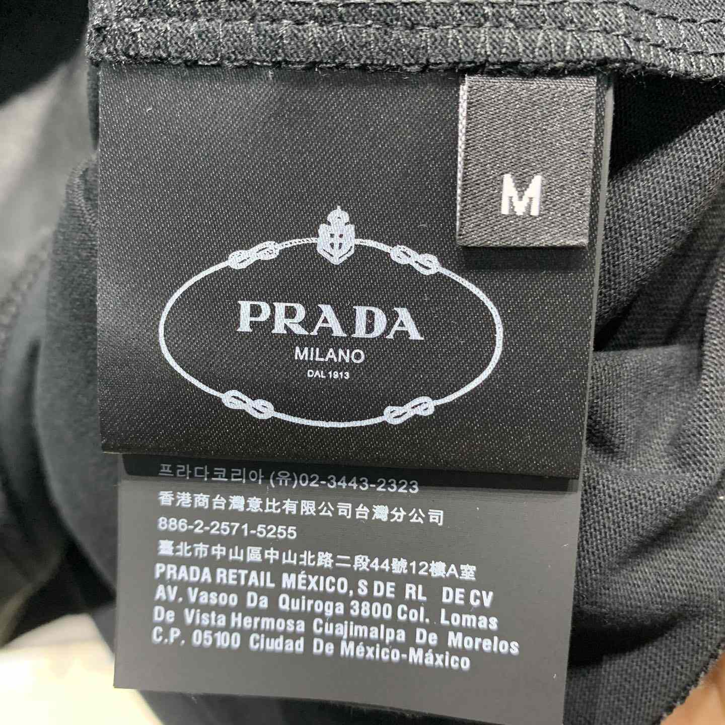 Prada Cotton T-Shirt With Re-Nylon Details - EUR FASHION