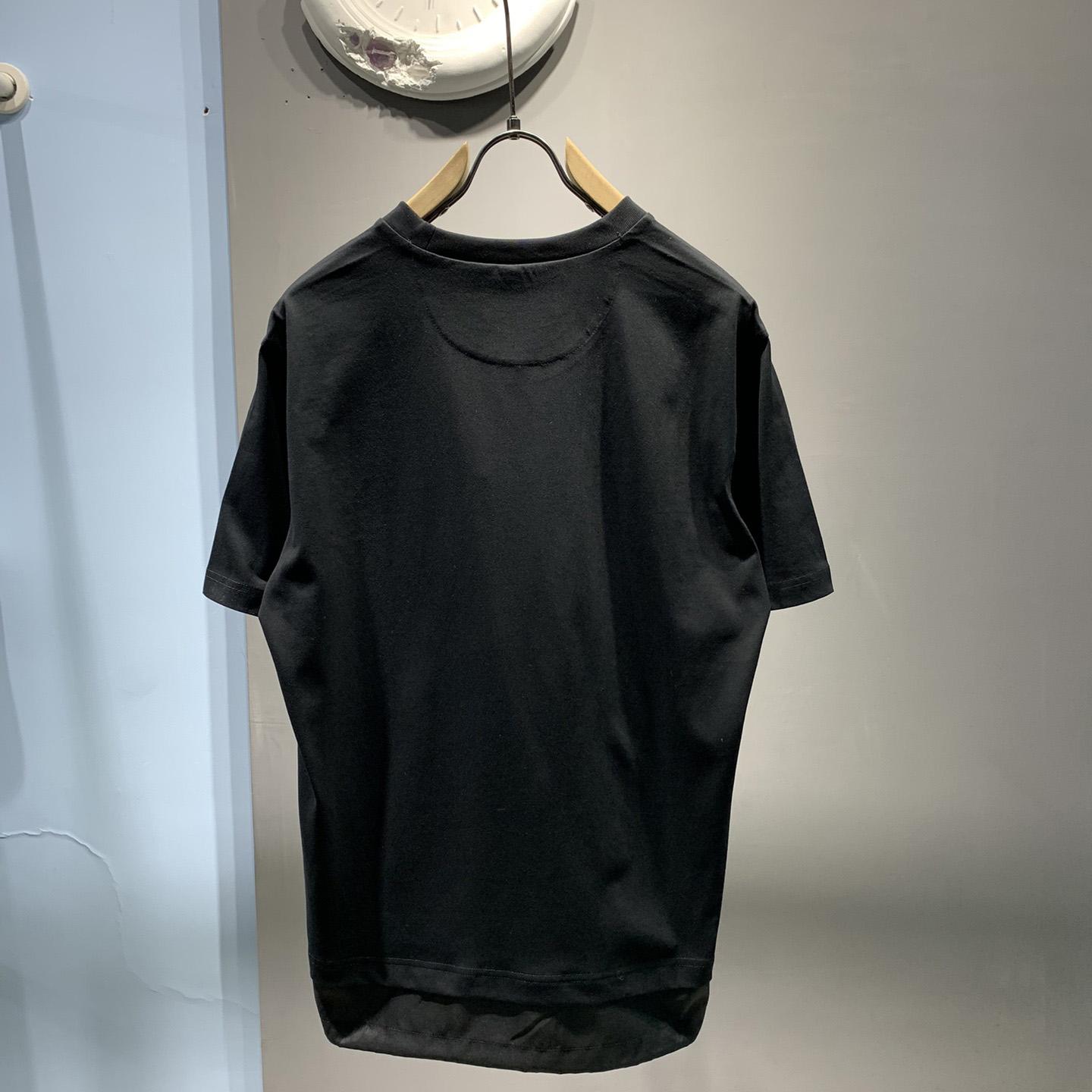 Prada Cotton T-Shirt With Re-Nylon Details - EUR FASHION