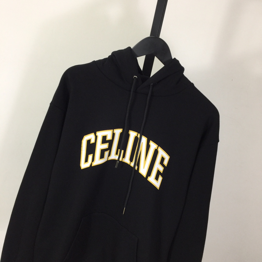 Celine Loose Hoodie In Cotton Fleece - EUR FASHION