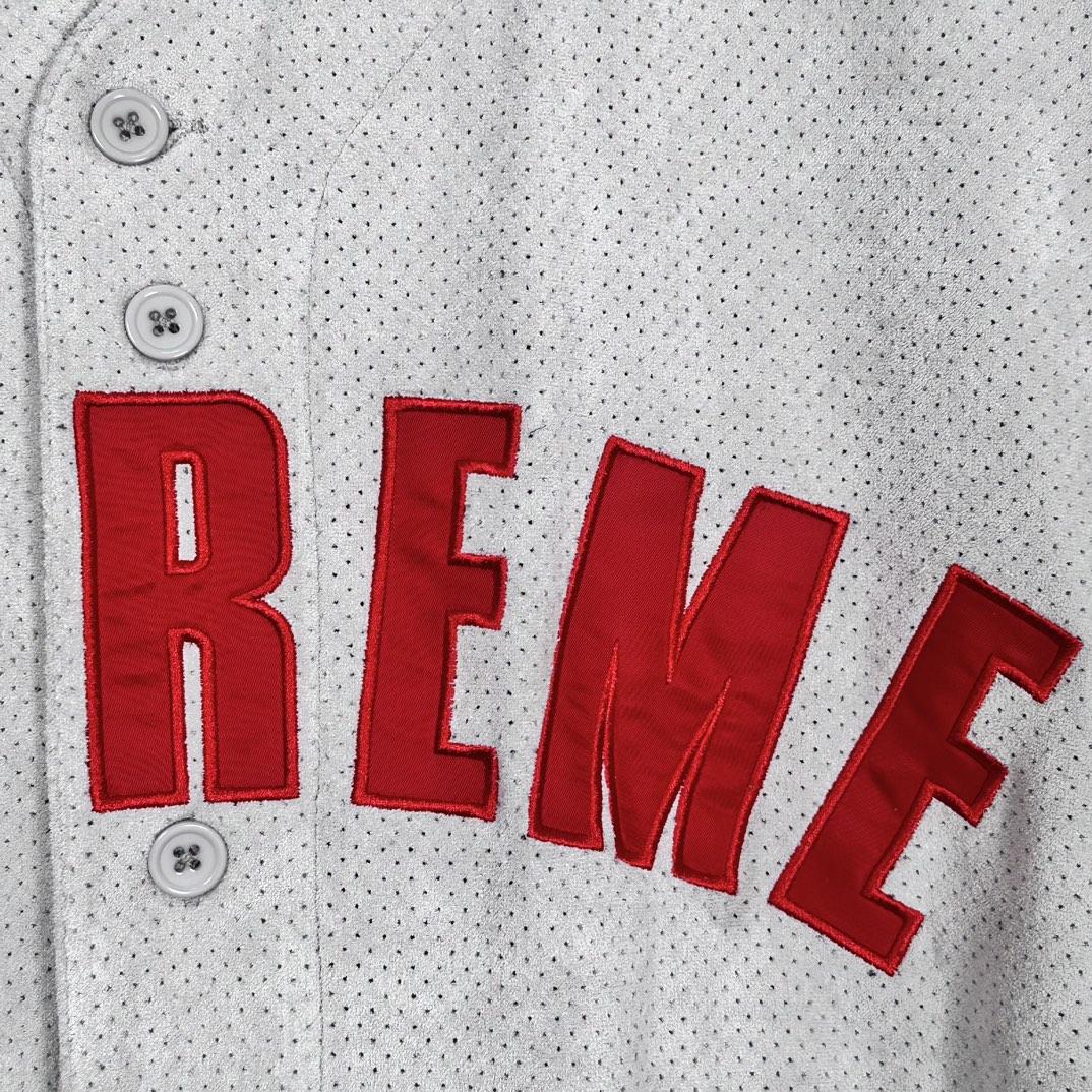 Supreme Ultrasuede Mesh Baseball Jersey - EUR FASHION