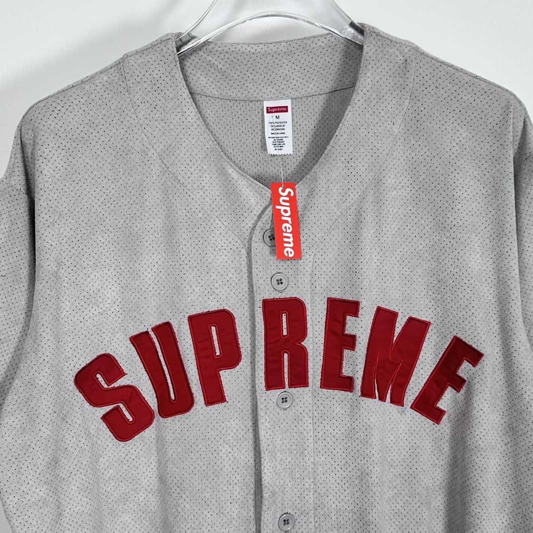 Supreme Ultrasuede Mesh Baseball Jersey - EUR FASHION