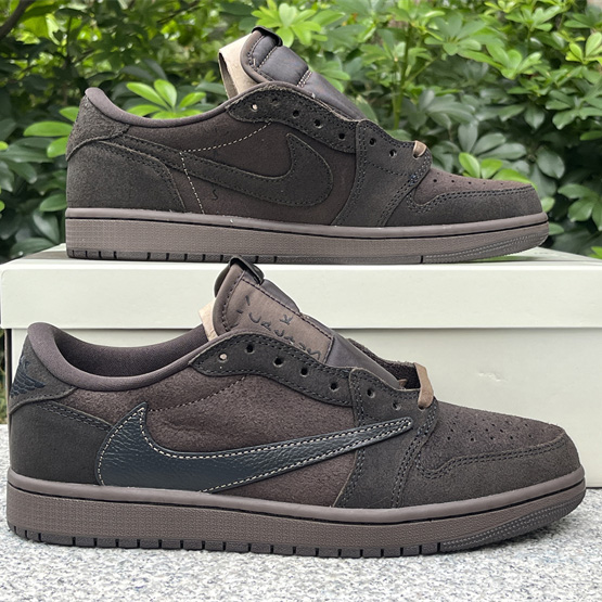 Travis Scott x Jordan Air Jordan 1 Low OG “Velvet Brown” Sneaker     DM7866-202 - EUR FASHION