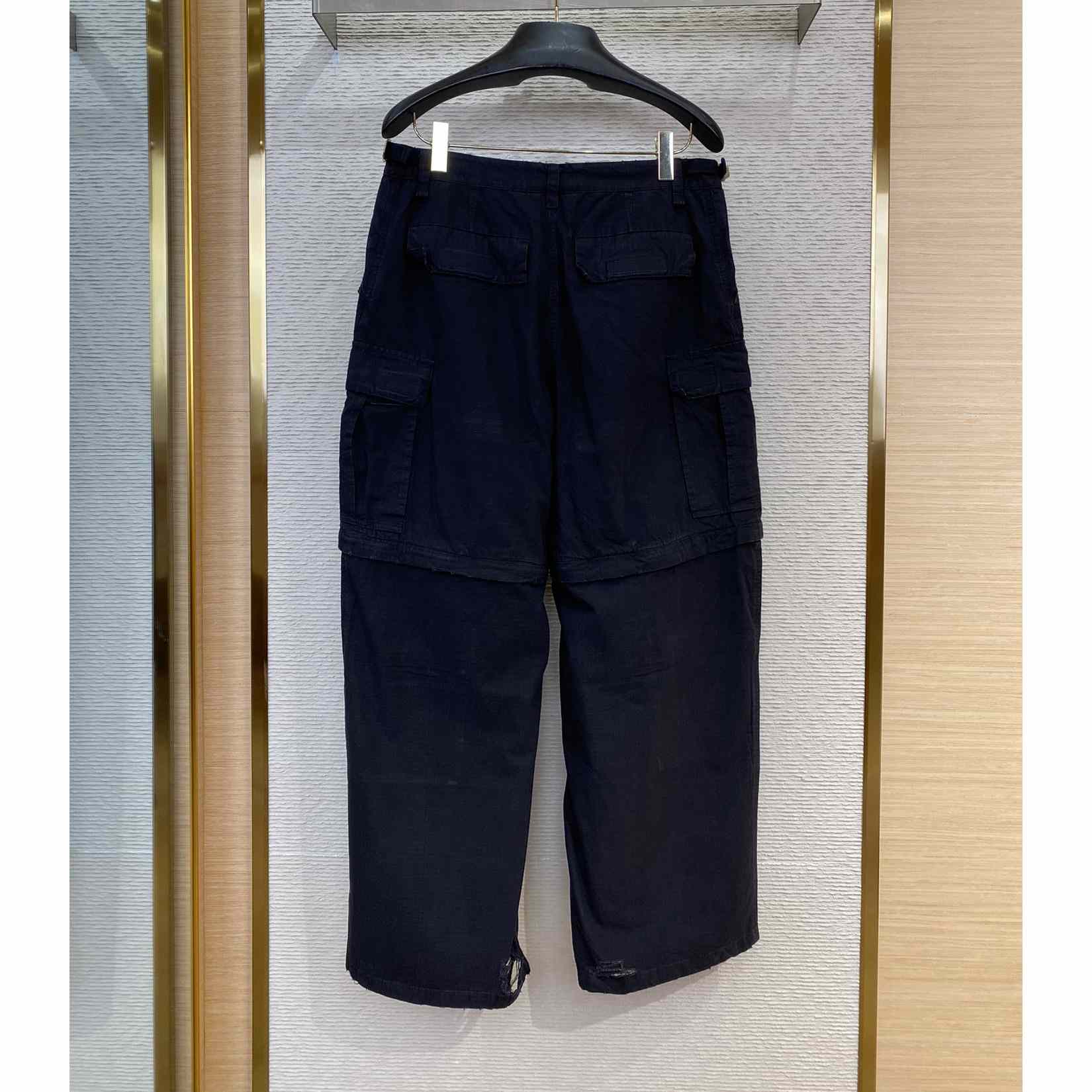 Balenciaga Large Cargo Pants In Black - EUR FASHION