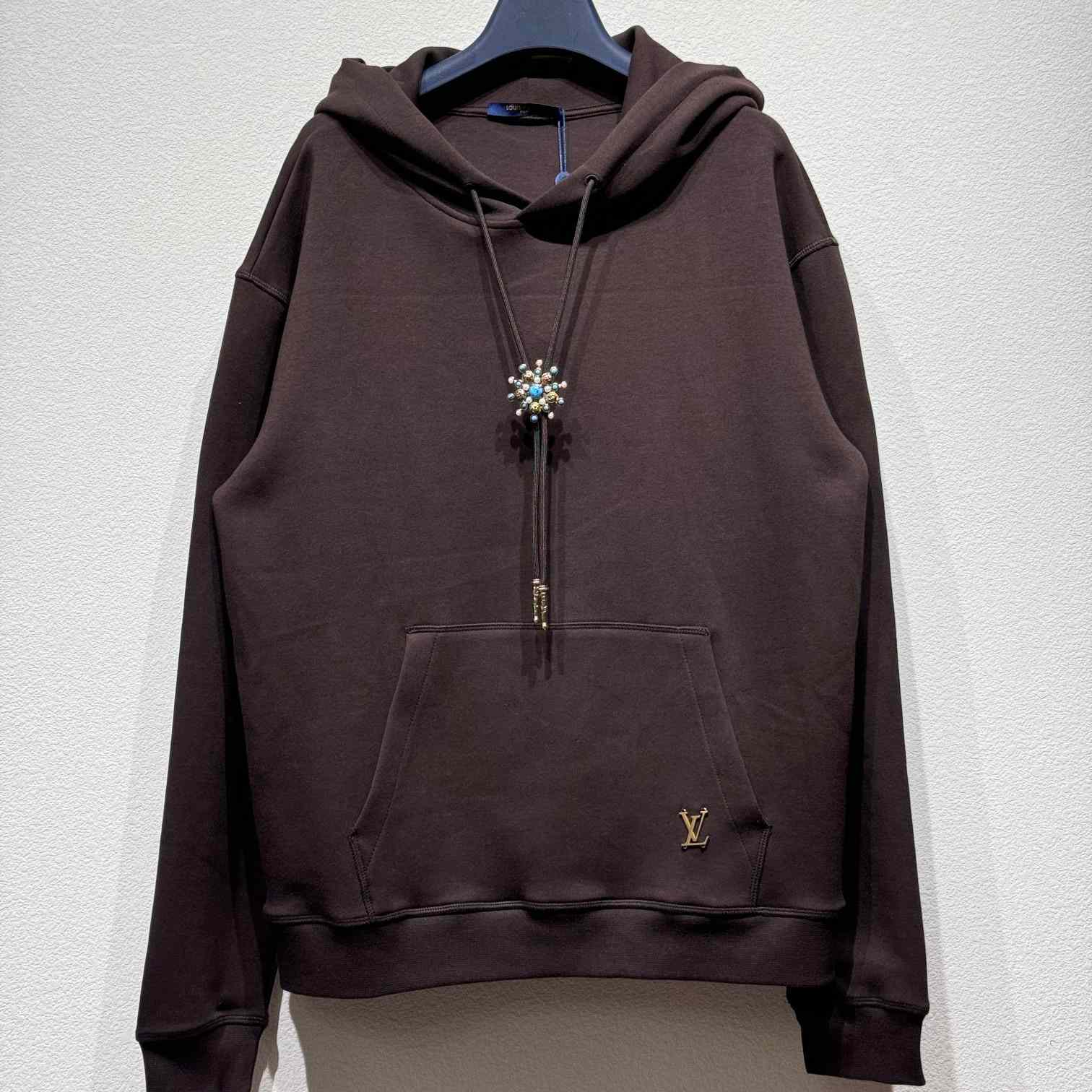 Louis Vuitton Embellished Cotton Hoodie   1AFWVV - EUR FASHION