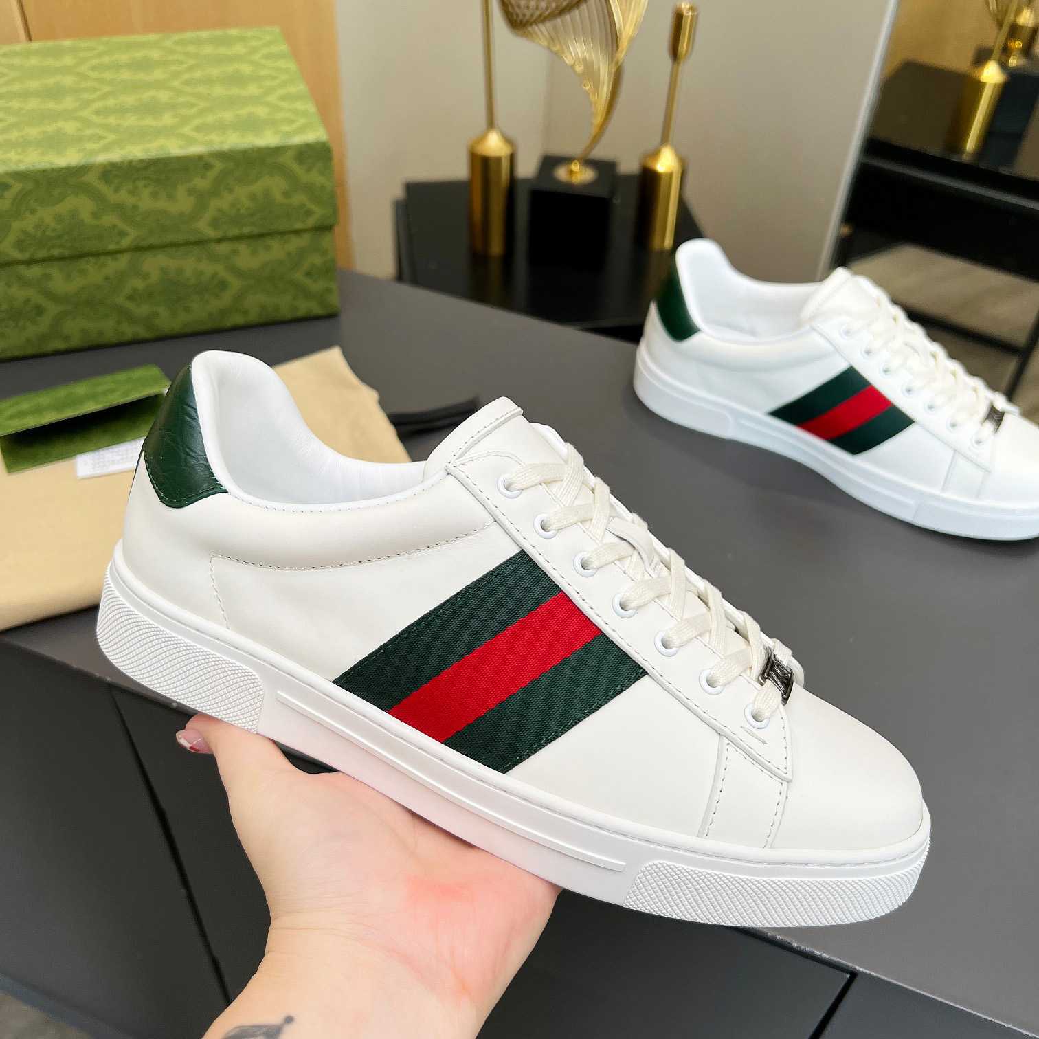 Gucci Ace Sneaker With Web - EUR FASHION