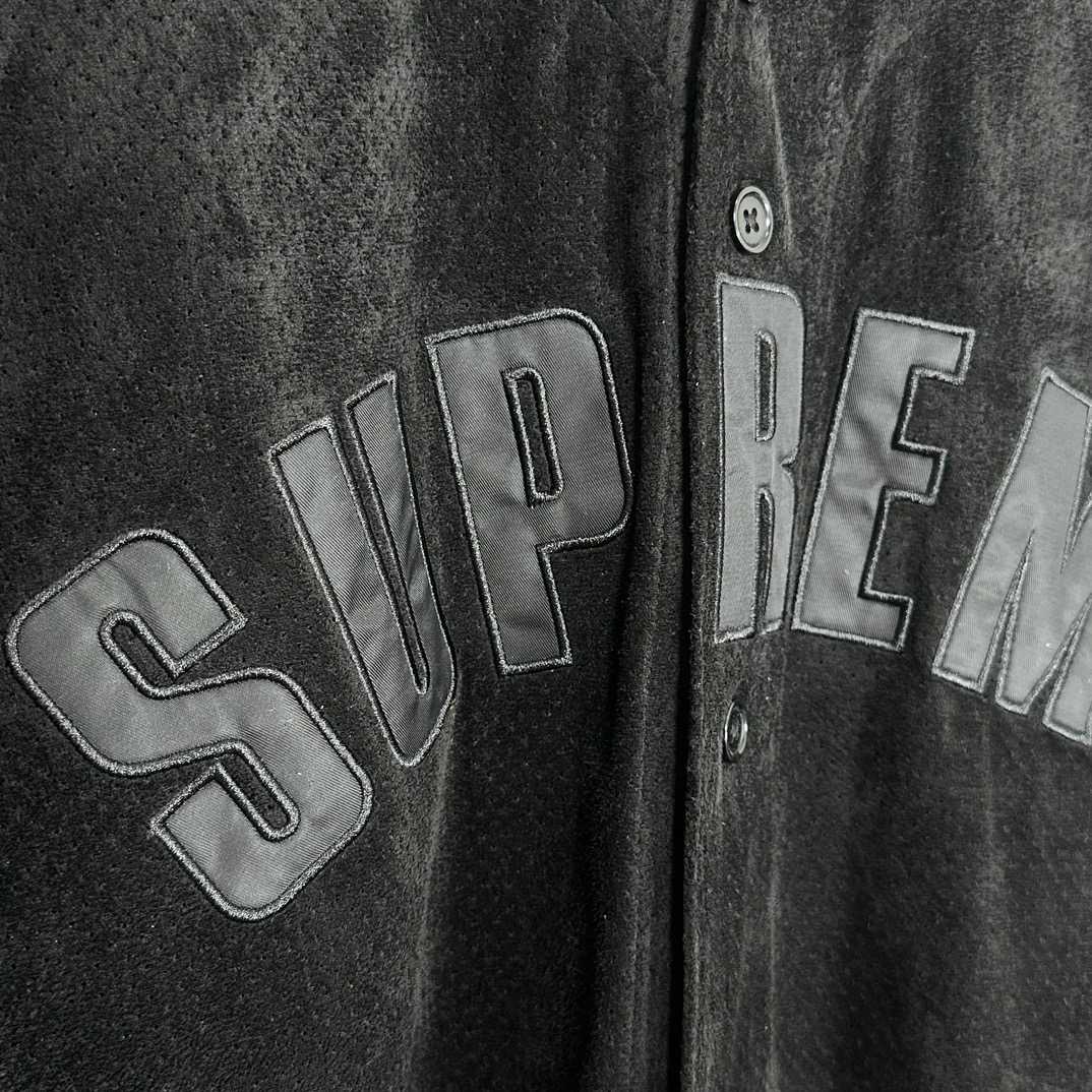 Supreme Ultrasuede Mesh Baseball Jersey - EUR FASHION