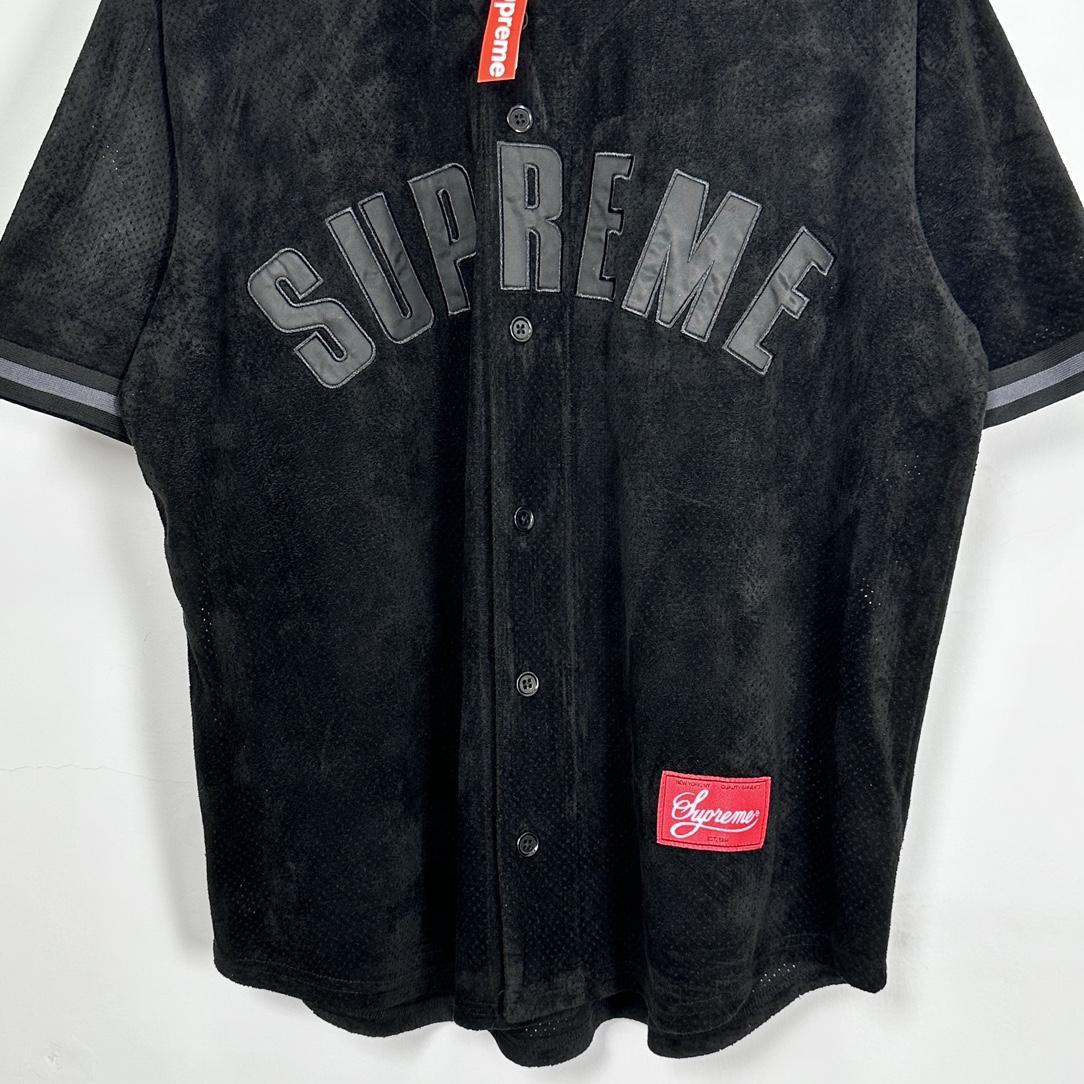 Supreme Ultrasuede Mesh Baseball Jersey - EUR FASHION