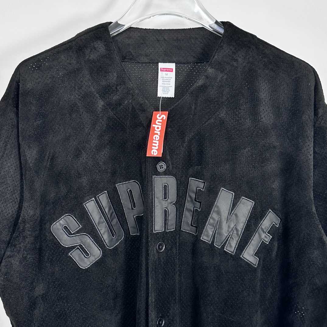 Supreme Ultrasuede Mesh Baseball Jersey - EUR FASHION