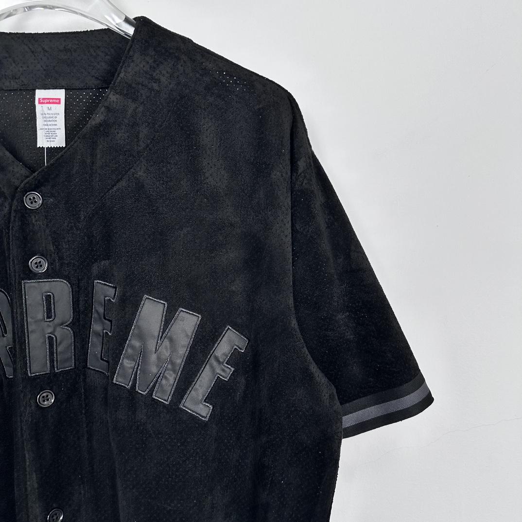 Supreme Ultrasuede Mesh Baseball Jersey - EUR FASHION