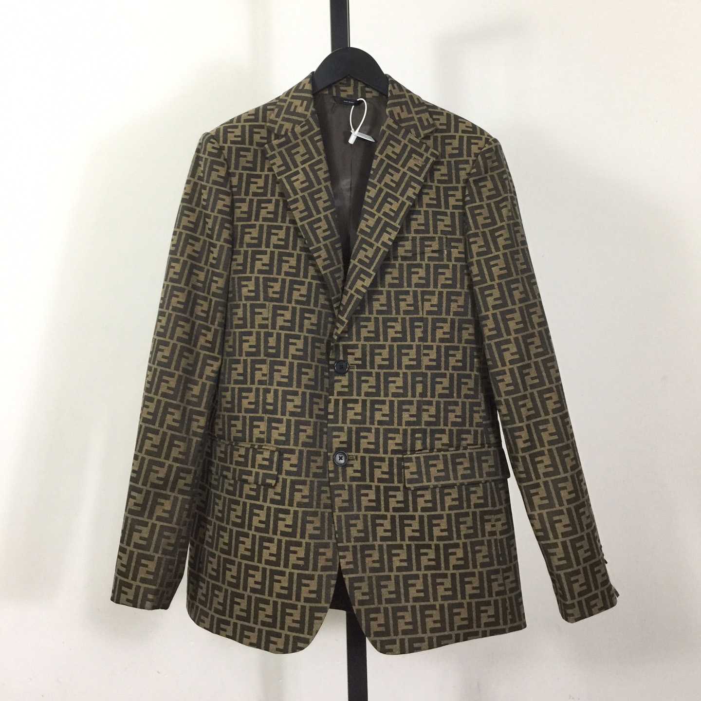 Fendi Fendace FF Jacquard Mens Blazer - EUR FASHION