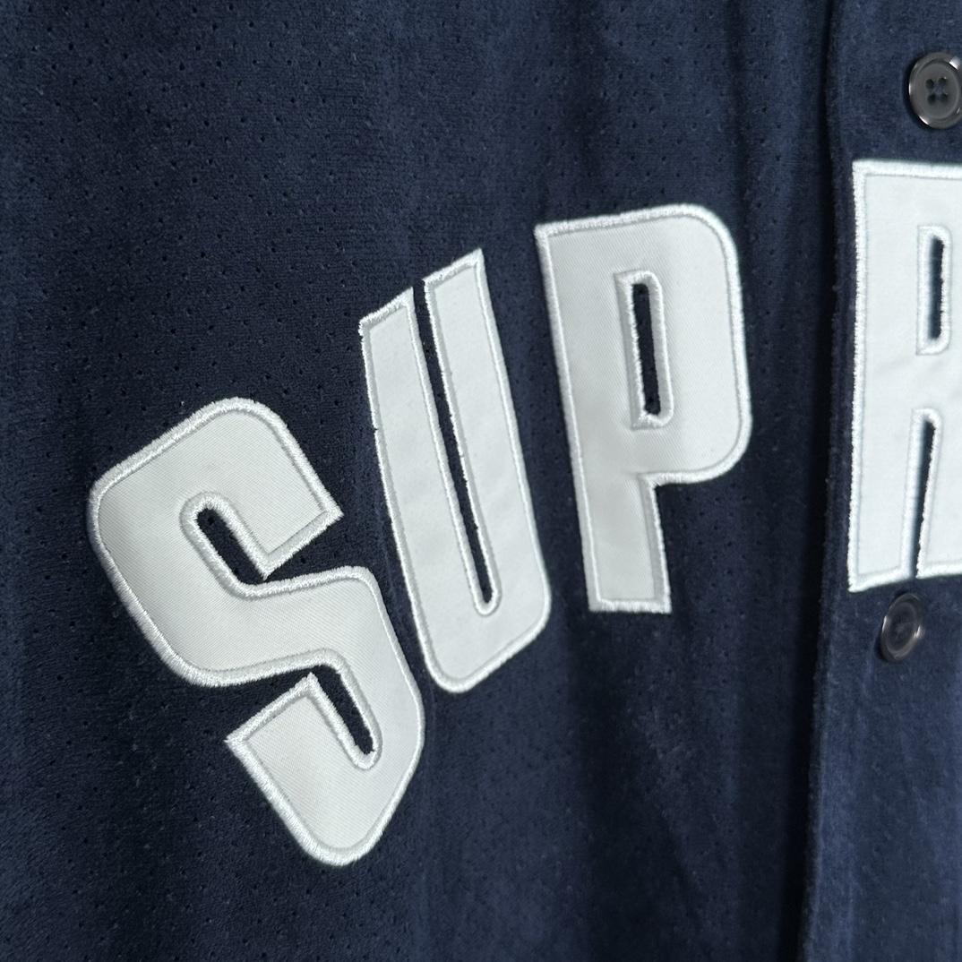 Supreme Ultrasuede Mesh Baseball Jersey - EUR FASHION