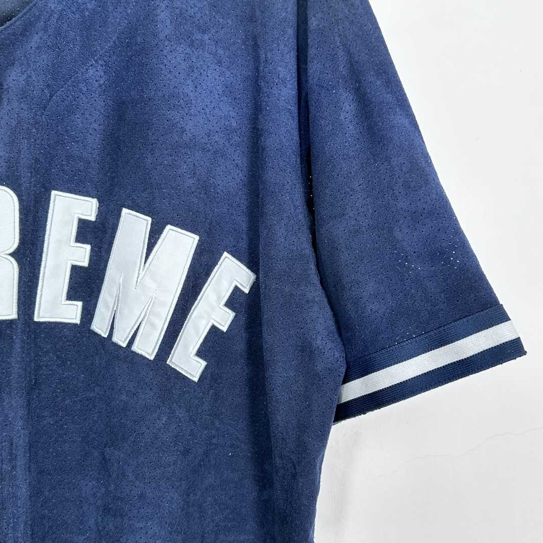 Supreme Ultrasuede Mesh Baseball Jersey - EUR FASHION