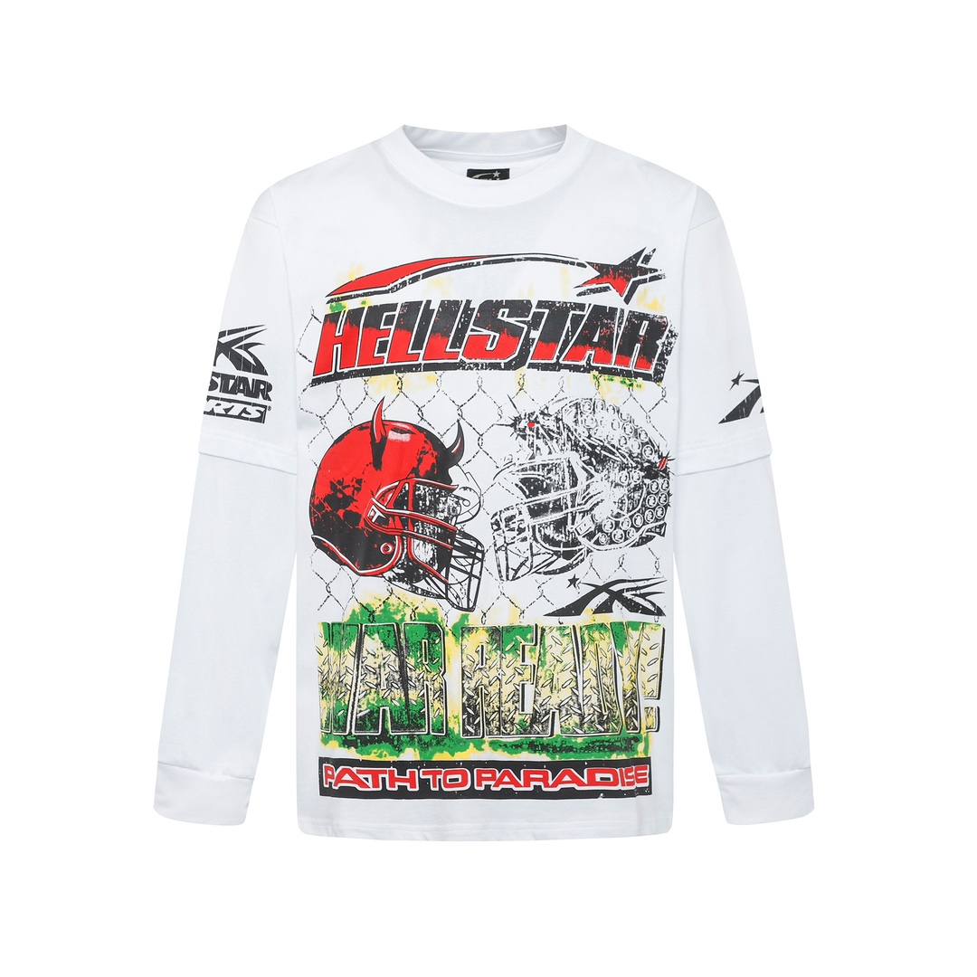 Hellstar War Ready! Long Sleeve T-Shirt - EUR FASHION