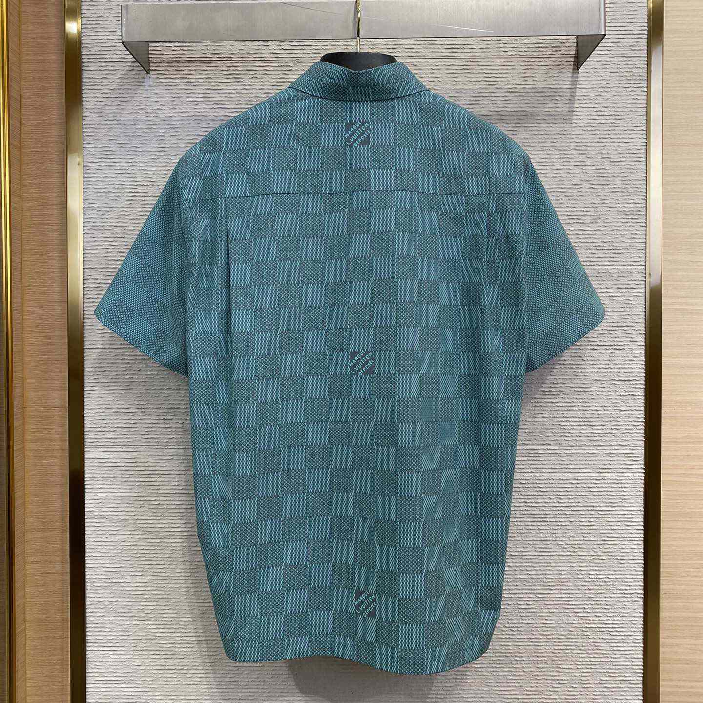 Louis Vuitton Printed Short-Sleeved Cotton Shirt  1AFQXW - EUR FASHION