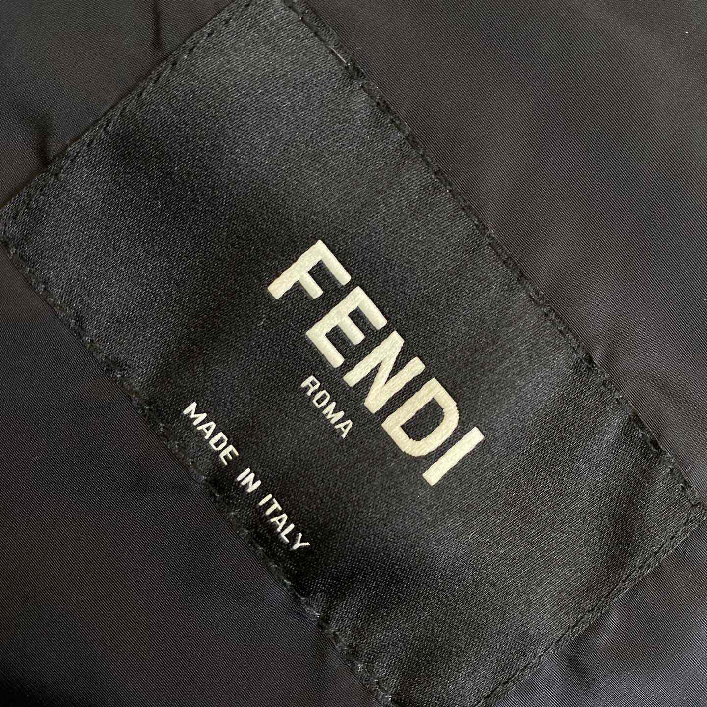 Fendi Shadow-print Panelled Down Jacket - EUR FASHION