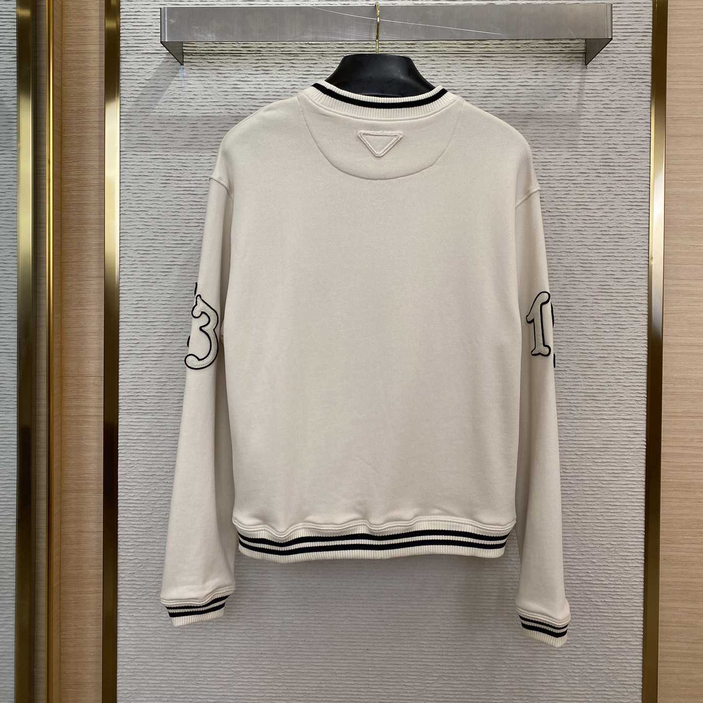 Prada Cotton Fleece Sweatshirt With Patches - EUR FASHION