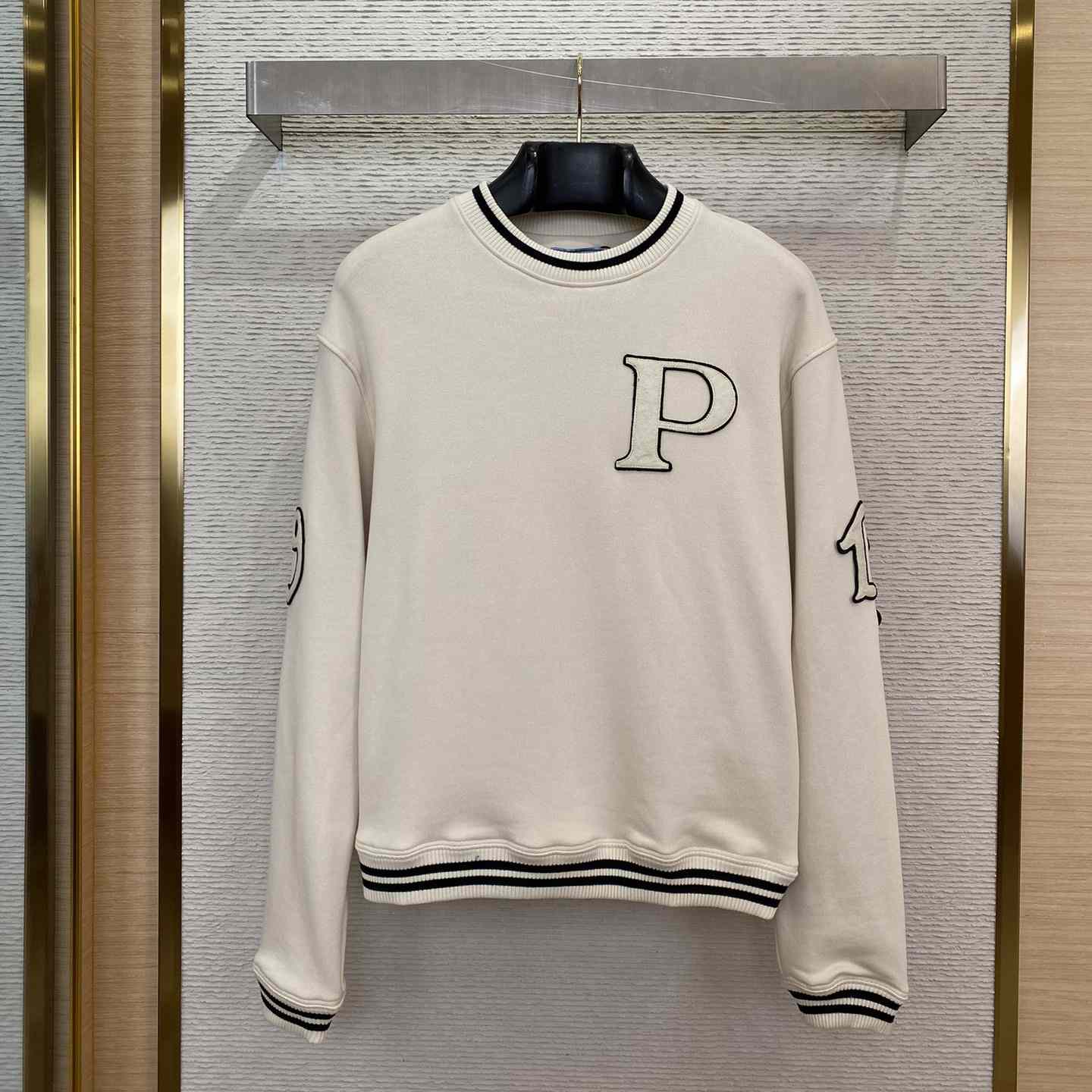 Prada Cotton Fleece Sweatshirt With Patches - EUR FASHION