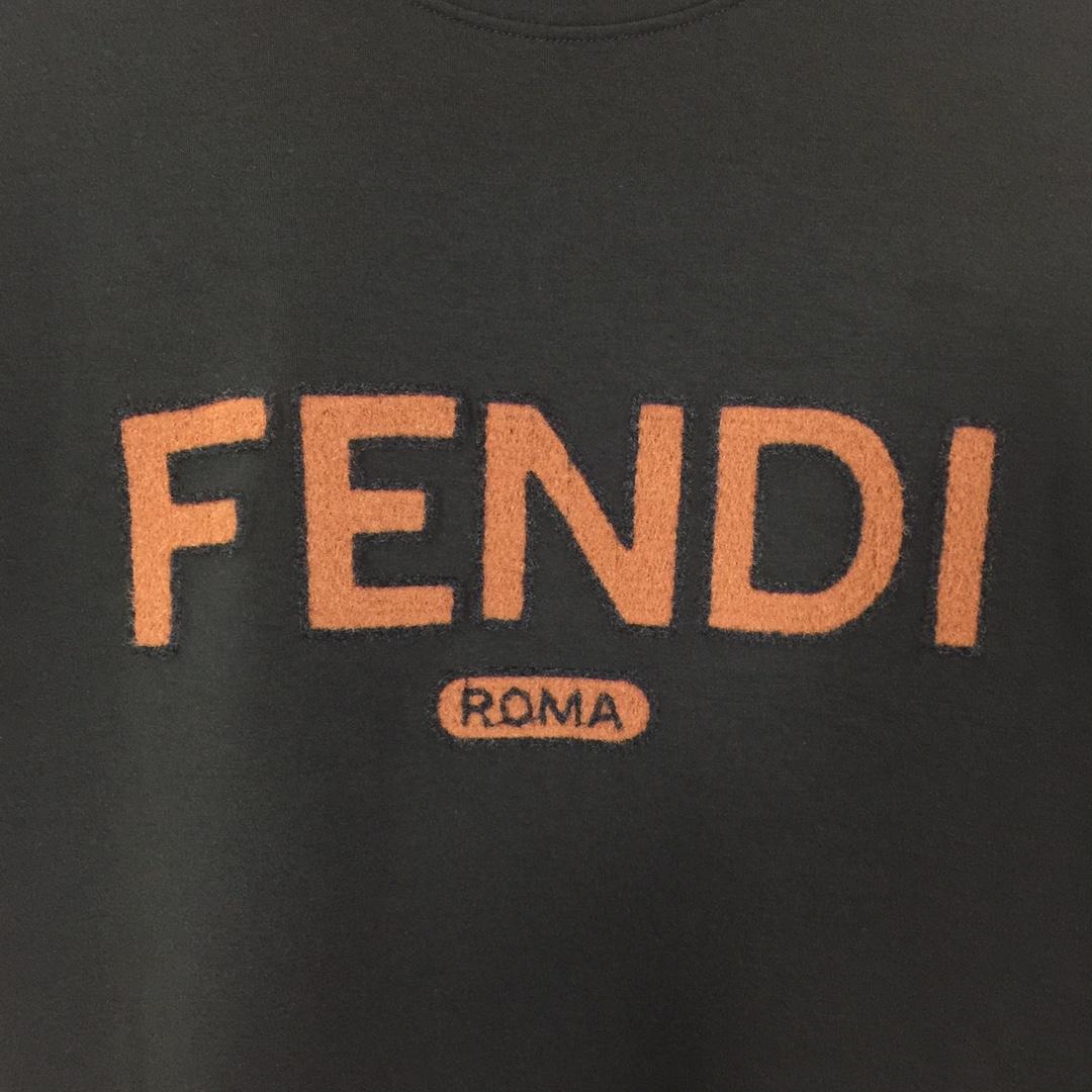 Fendi Black Cotton T-shirt - EUR FASHION