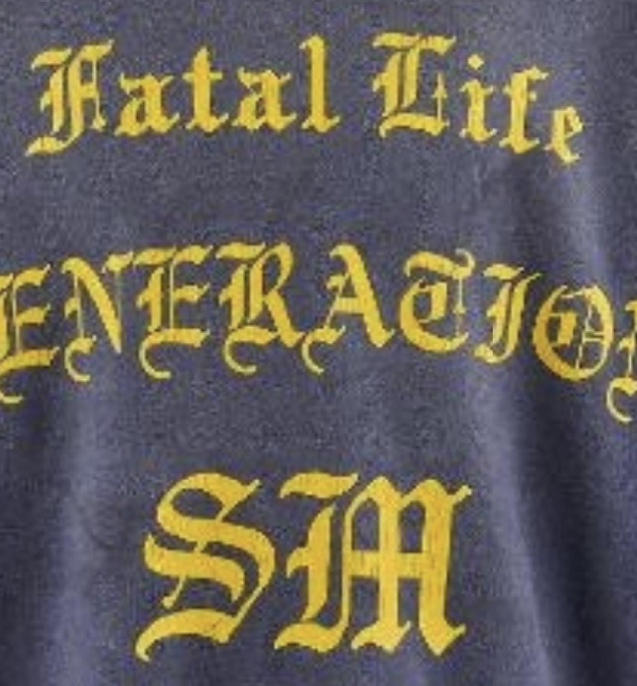 Saint Michael Crw Sweat/fatal Life Hoodie - EUR FASHION