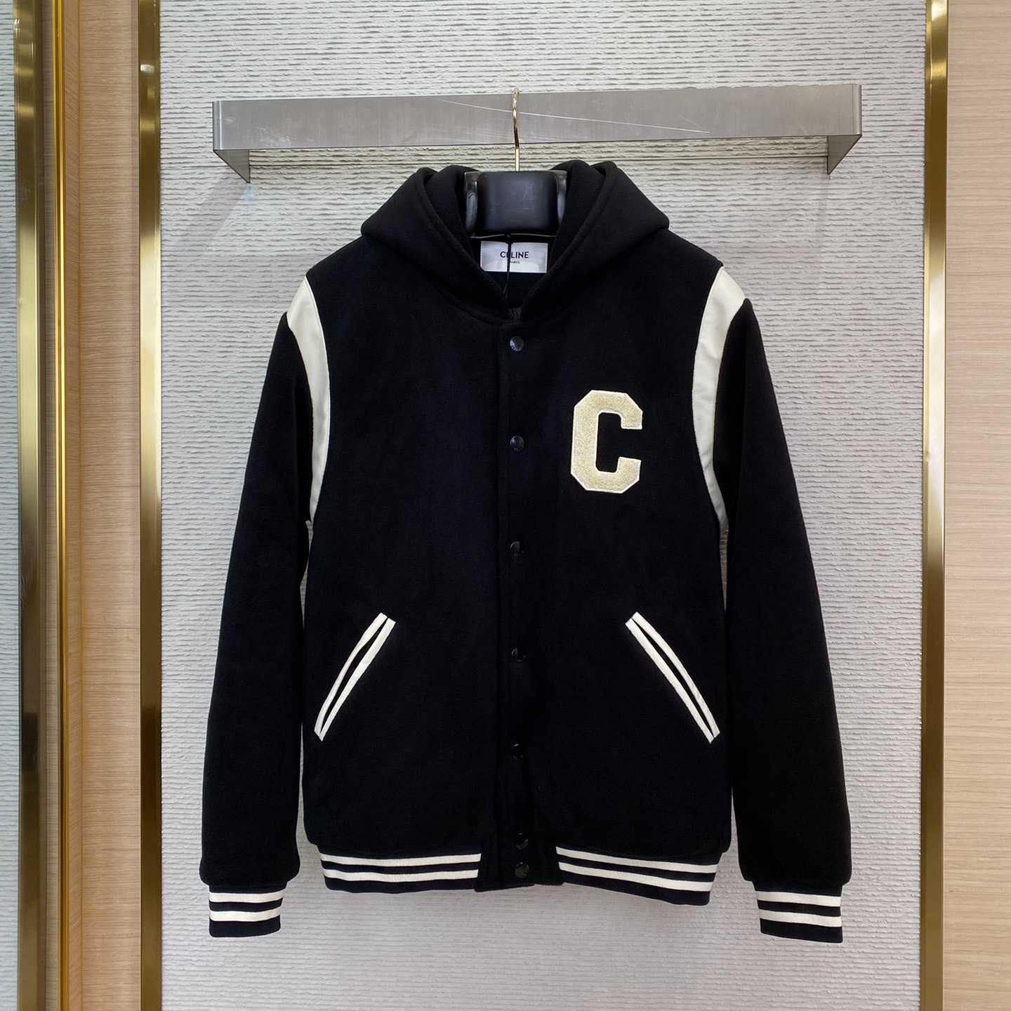 Celine Hooded Teddy Jacket In Cashmere Wool - EUR FASHION