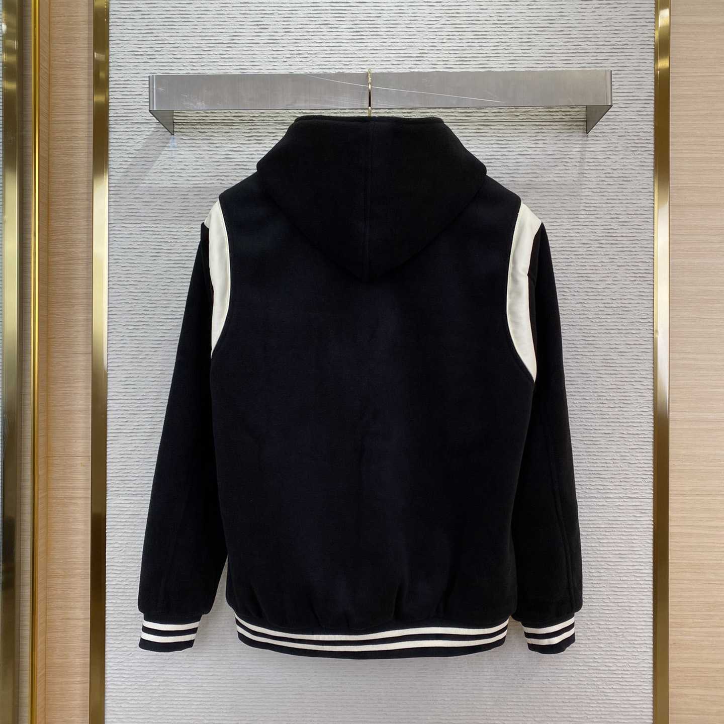 Celine Hooded Teddy Jacket In Cashmere Wool - EUR FASHION