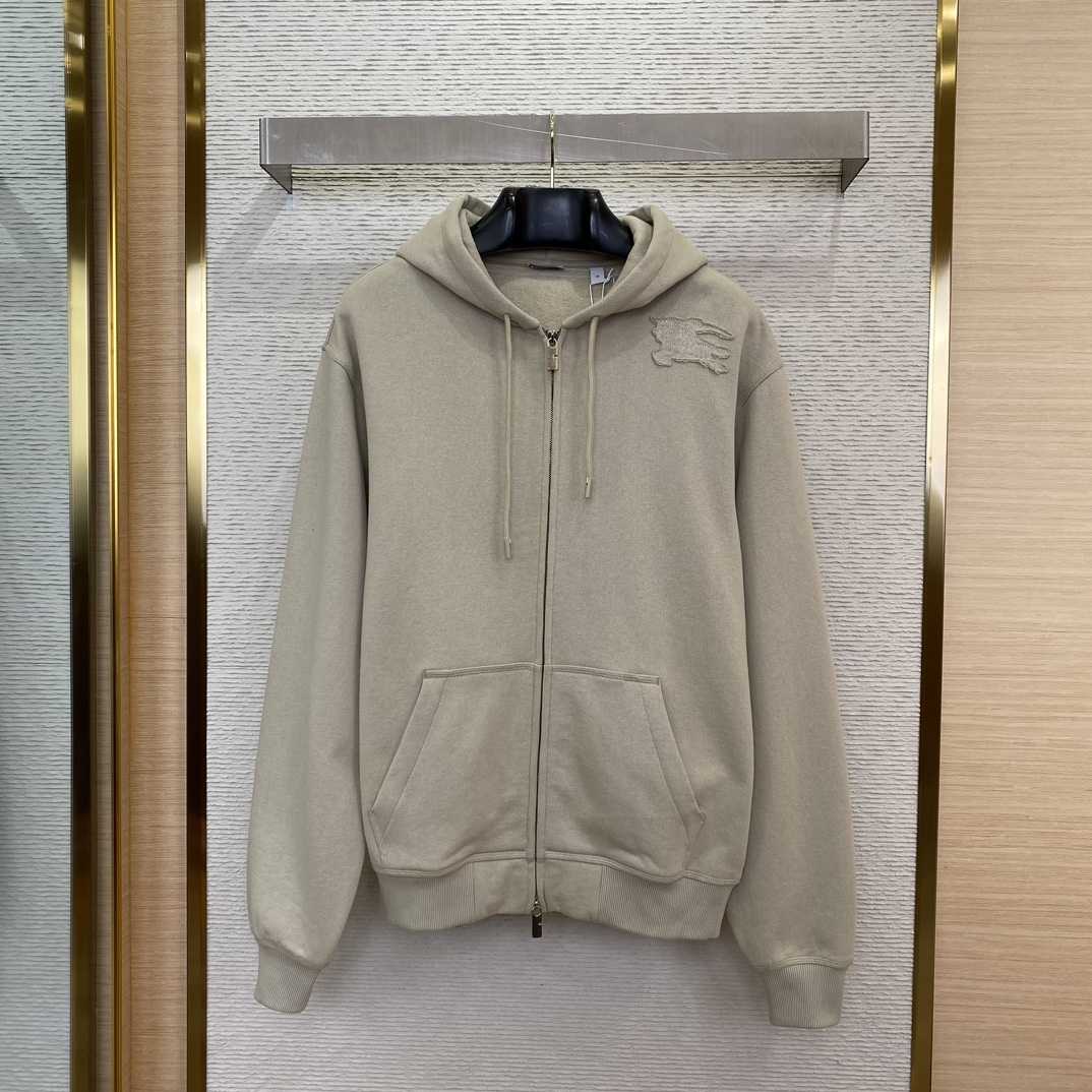 Burberry Cotton Blend Zip Hoodie - EUR FASHION