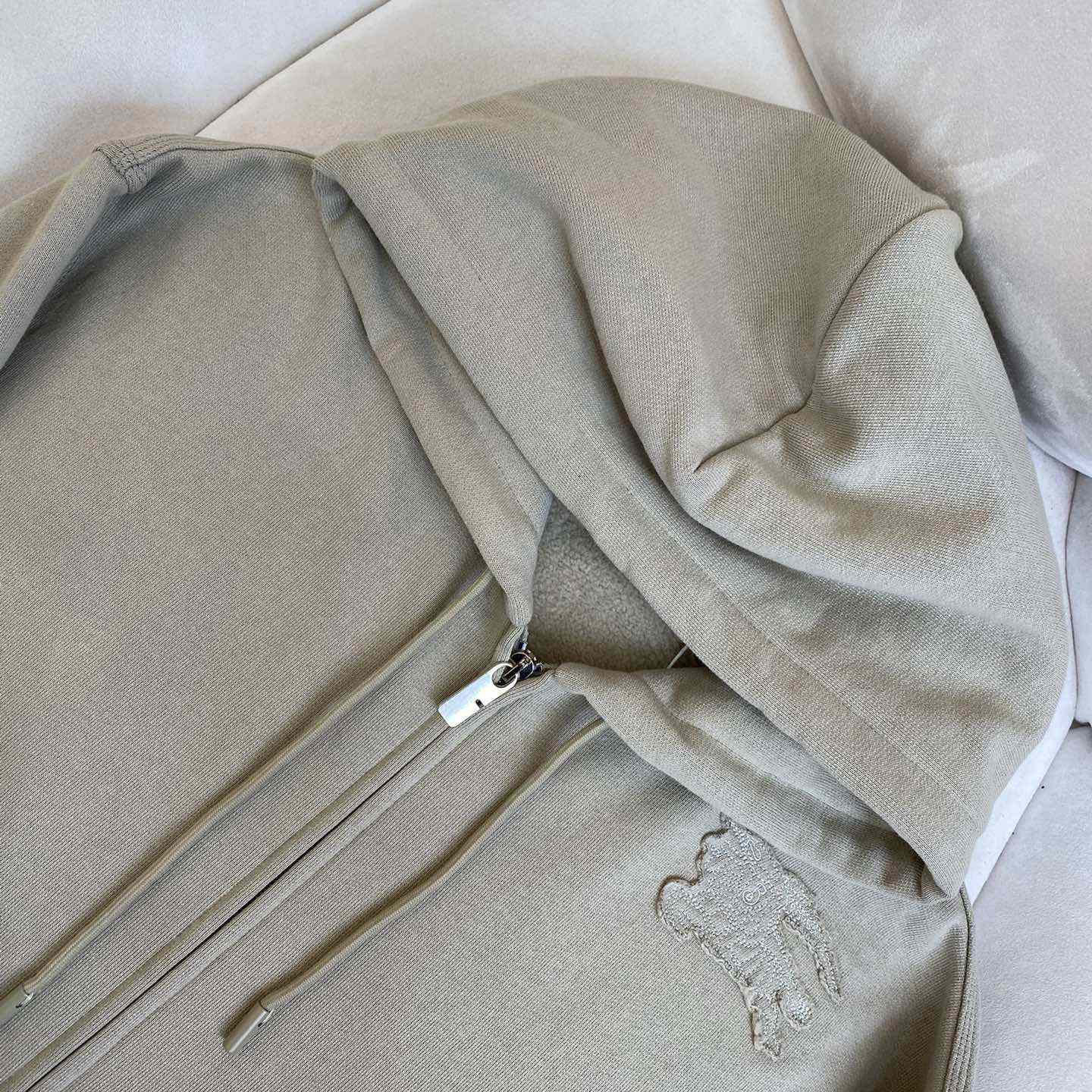 Burberry Cotton Blend Zip Hoodie - EUR FASHION