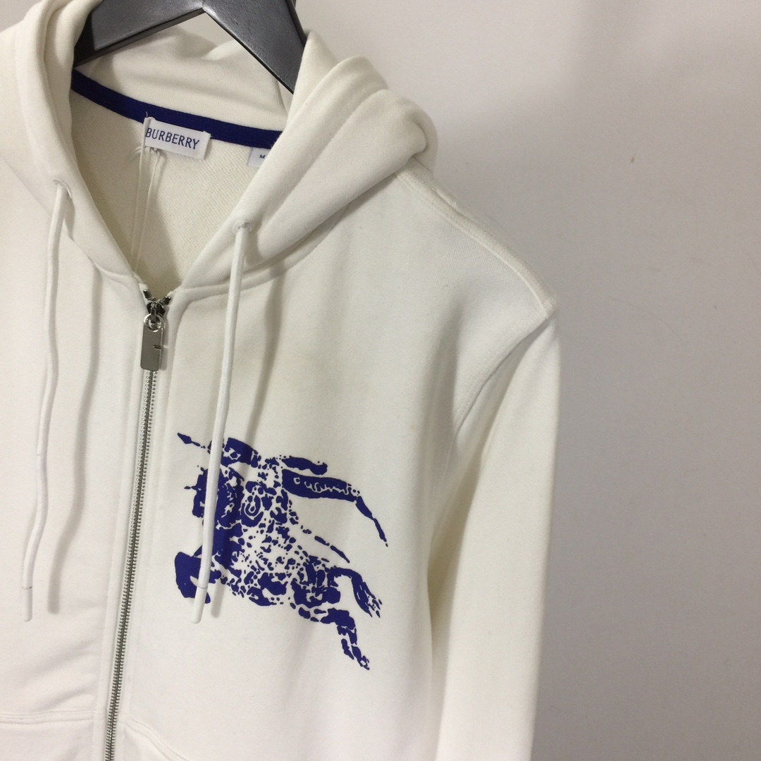 Burberry Ekd Zip-Up Hoodie - EUR FASHION