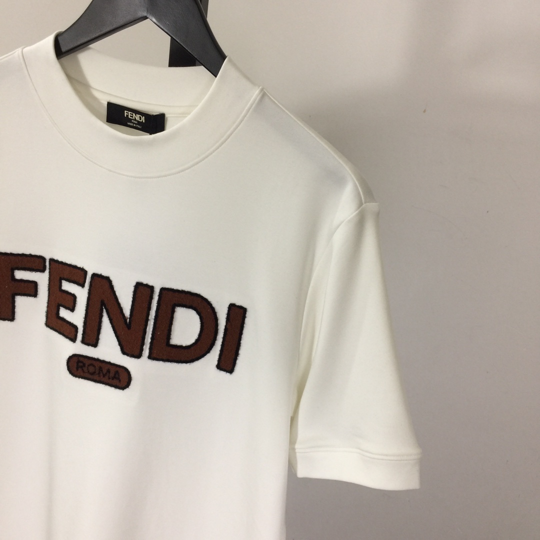 Fendi Black Cotton T-shirt - EUR FASHION