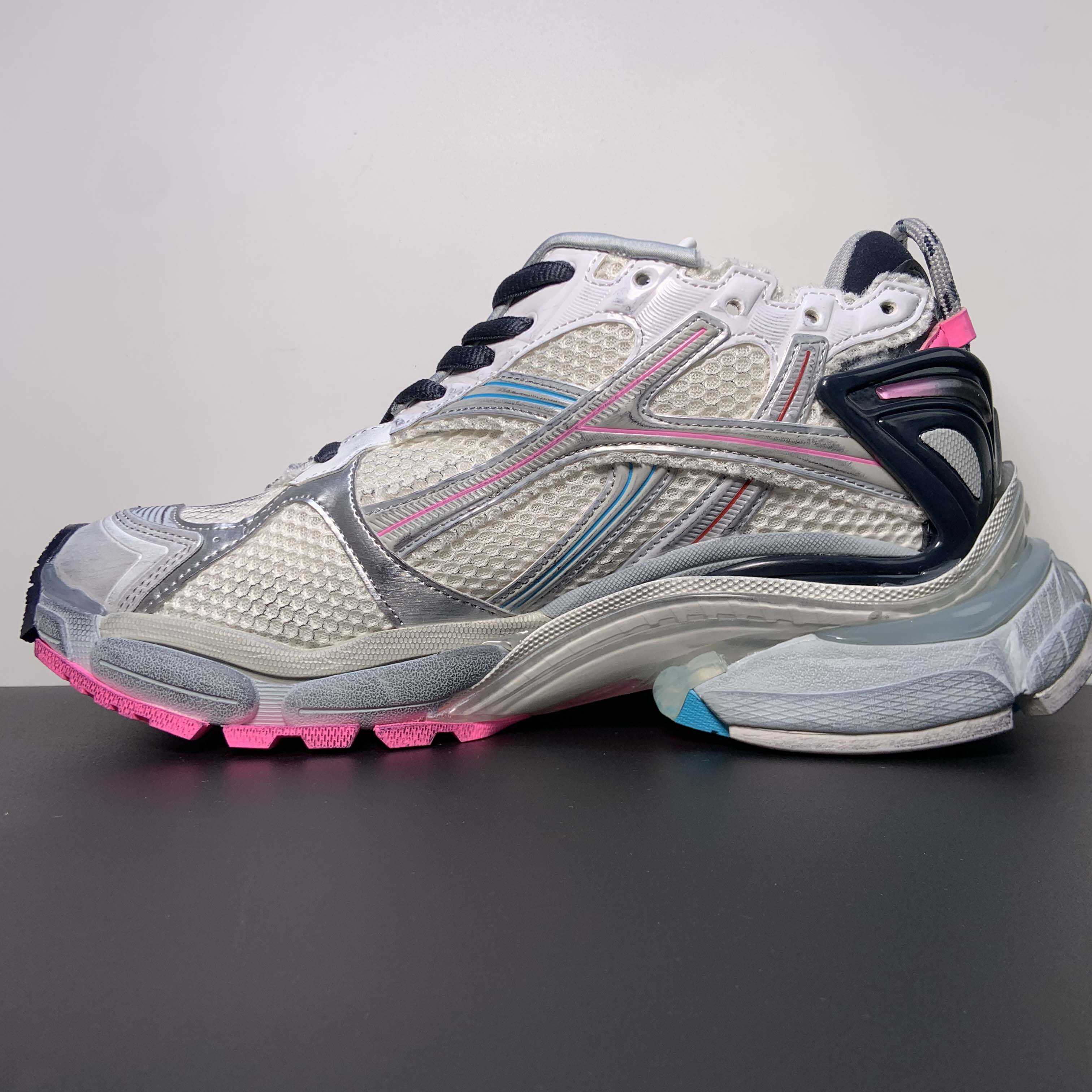 Balenciaga Runner Sneaker In Light Beige/grey/pink/blue - EUR FASHION