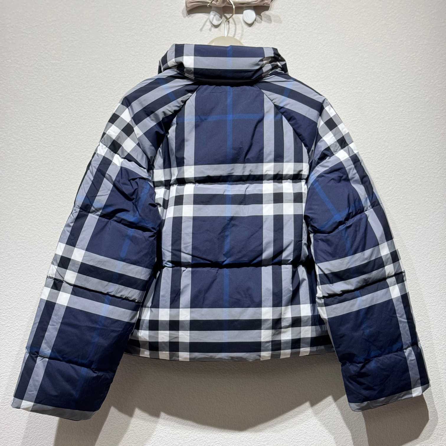 Burberry Cropped Check Puffer Jacket - EUR FASHION