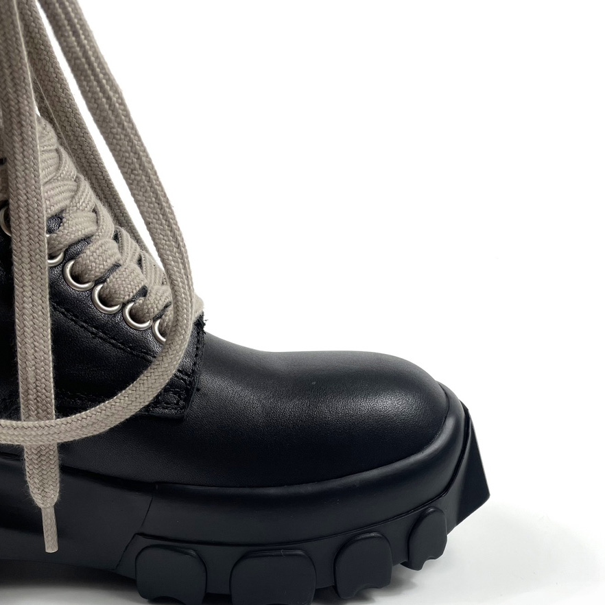 Rick Owens Lace-up Leather Boots - EUR FASHION