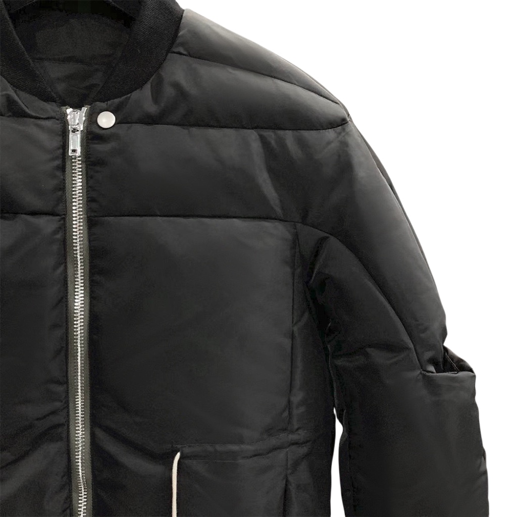 Rick Owens Drawstring Waist Bomber Jacket - EUR FASHION