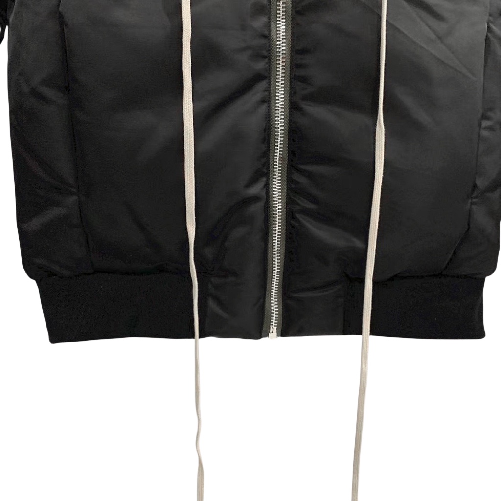 Rick Owens Drawstring Waist Bomber Jacket - EUR FASHION